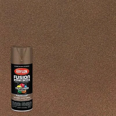 Fusion All-In-One Spray Paint + Primer, Textured Burnt Sienna, 12-oz.