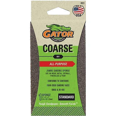 Jumbo Sanding Sponge, 36-Grit, 3x5-In.