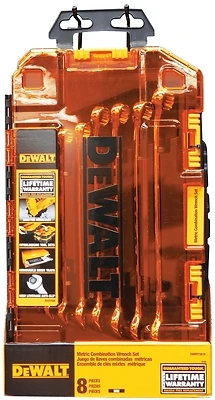 DeWalt DWMT73810 Metric Combination Wrench Set, 8-Pc., 10-17mm