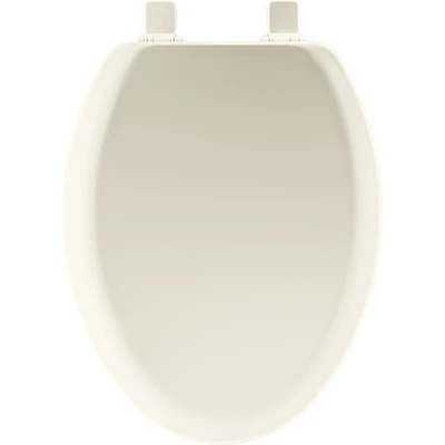 Mayfair 141EC-346 Elongated Wood Toilet Seat, Biscuit, Twist Hinge
