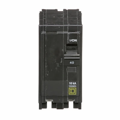 Square D QO 40-Amp Double-Pole Circuit Breaker, 120/240 VAC