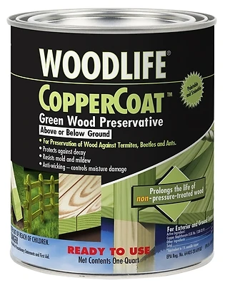 Wolman WoodLife 1904A CopperCoat Green Wood Preservative, 1 Qt.
