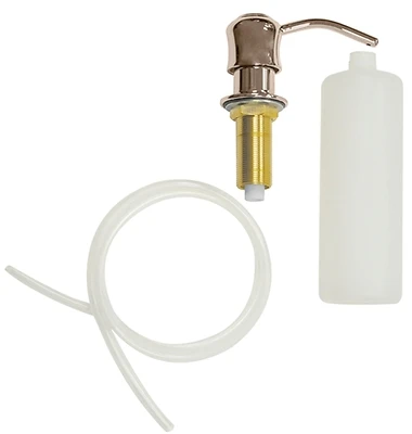 Danco 9D00010040 Kitchen Sink Soap Dispenser, Brushed Nickel, Curved Nozzle