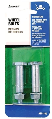 Rotary Lawn Mower Wheel Bolts, 2-Pack