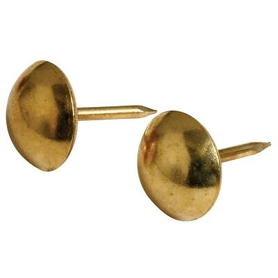 Hillman 25 Count 16-Gauge 0.75-in Brass Furniture Nails