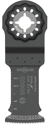 Starlock Plunge Cut Blade, Carbon Steel, 1-1/4 In.