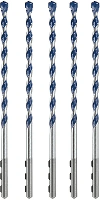 BluGranite Turbo Hammer Drill Bit, Carbide, 1/4 x 4 x6 In., 5-Pk.