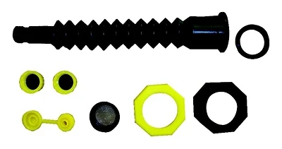 Ez-Pour 20050 Water Can Spout Kit, 8 Inch, With Replacement Caps and Vent