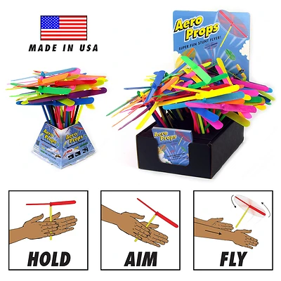 Propeller Toy Helicopter, Hand-Powered
