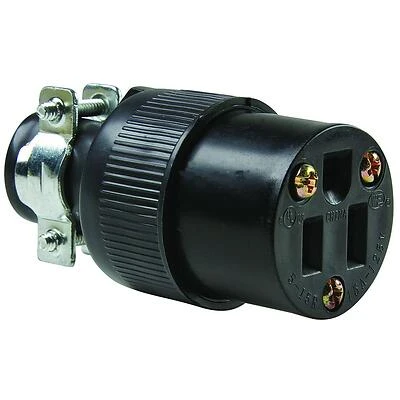 Pass & Seymour 15A Black Residential Grade Connector