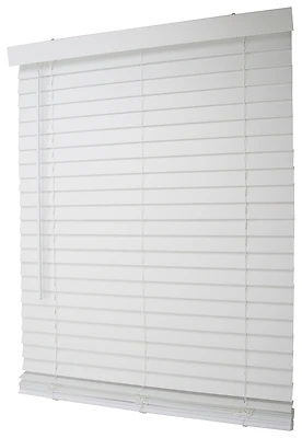 Fwmb-16 Cordless Faux Wood Mini Blinds, 64" L X 36" W, White