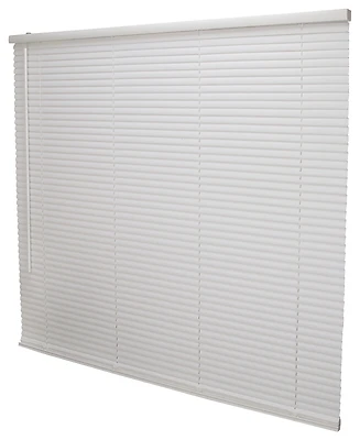 Cordless Vinyl Mini Blinds, 64 In Length X 48 In Width, White