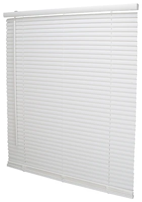 Simple Spaces PVCMB-5A Cordless Vinyl Mini Blind, 64 in L x 30 in W, White