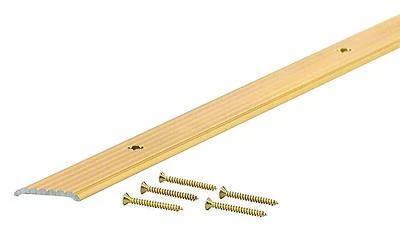 Brass Satin 3/4" X 3 Ft. Aluminum Seam Binder For Flooring