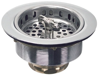 Danco 81077 Chrome Turn 'N Seal Basket Strainer Assembly, 3-1/2 In.