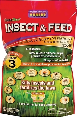 Bonide Duraturf 12-0-10 Lawn Insect Control & Fertilizer, 16 Lb