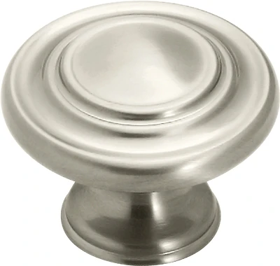 1-3/4 Inch Satin Nickel Cabinet Knob - Model Bp15862g10 By Amerock