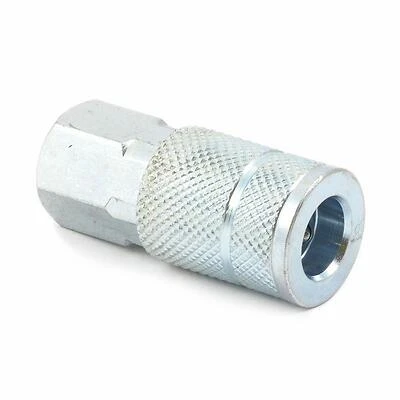 Tru-flate Style Coupler, 3/8 Inch X 3/8 Inch Female National Pipe Thread