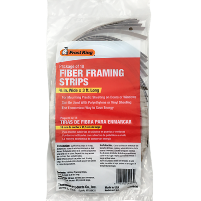 Frost King WM100 Frame Strip, 3/4 in W, 3 ft L, Fiber