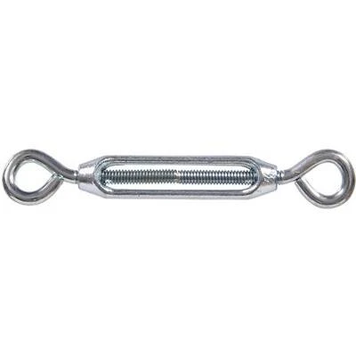 Eye & Eye Turnbuckle - Durable Steel Construction, Adjustable Tensioning, 6 Inches