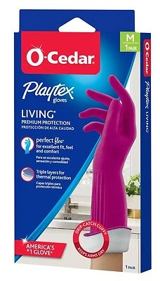 Medium Reusable Cleaning Gloves With Drip-catch Cuff And Ultra-fresh Technology