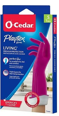 Reusable Cleaning Gloves Small With Drip-catch Cuff And Ultra-fresh Technology