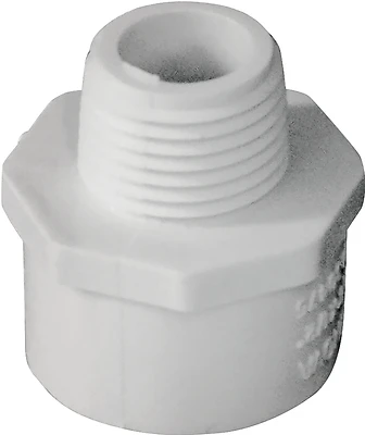 Pvc Adapter Male Slip X Male Iron Pipe 3/4" X 1/2"