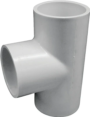 2-1/2 Inch Pvc Slip X Slip Tee Fitting For Plumbing Applications