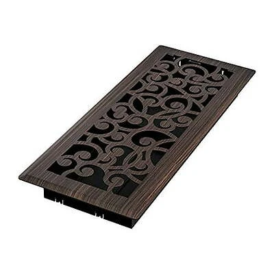 Rg3366 Wonderland Decorative Floor Register, 4 X 12 Inch, Oil Rubbed Bronze Finish