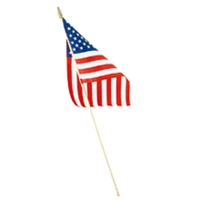 8 In. X 12 In. Polycotton U.s. Hand Flag - Model Hf8