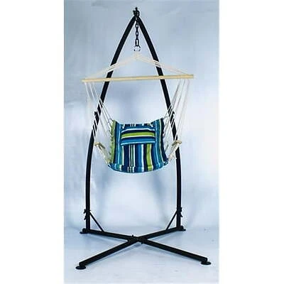 912885 Hammock Chair With Wood Arms - Comfortable Hanging Chair