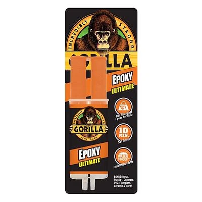 Gorilla Epoxy Ultimate Glue, 25ml Syringe