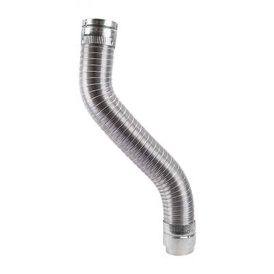 4 In. Diameter X 60 In. Length Aluminum/galvanized Steel Gas Vent Connector