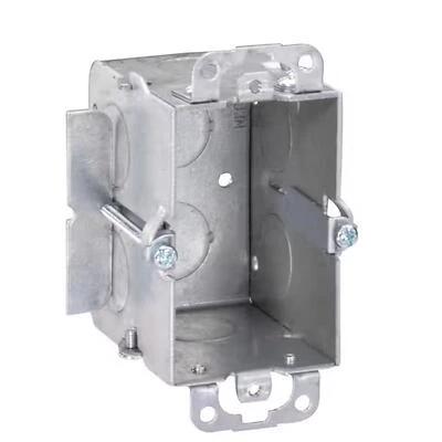 New Work Rectangle Steel Switch Box, Model G601-ow-upc, 4.1 Height