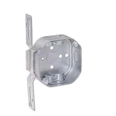 Southwire 54151-FR-UPC Octagon Galvanized Steel Weatherproof Box, 14 Cu In