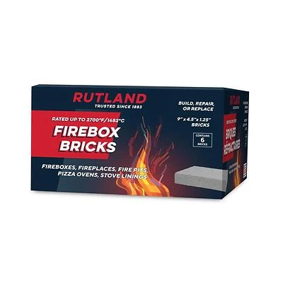 Ivory Ceramic Fire Brick - 9 X 4.5 Inches, Box Of 6