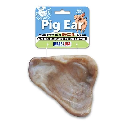 Bacon Nylon Pig Ear Dog Toy For Large Dogs