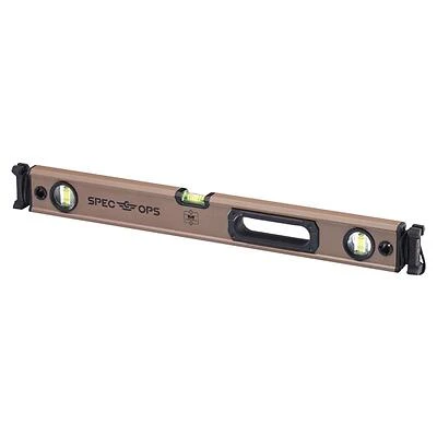 Spec Ops SPEC-LEVEL24 Aluminum Box Beam Level, 24 In., 3 Vials