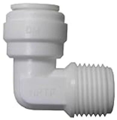 Pl-3038 Push Male Elbow, 1/2-inch X 3/8-inch Male Pipe Thread