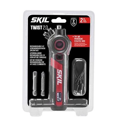 Skil SD5619-01 4V Cordless Rechargeable Screwdriver With Bit Set