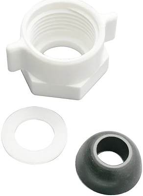 Pp23549 Plastic Ballcock Nut With Cone Washer 5/8 X 1/2 Inch