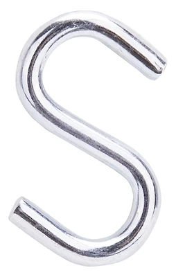 Mintcraft Lr370 1-1/2 In Bright Zinc Large Open S-hook, Pack Of 50