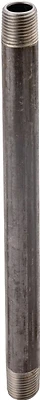 3/8 Inch X 2-1/2 Inch Black Pipe Nipple, Model 3/8x21/2b
