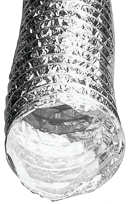 Builder's Best 110244 Flexible Foil Duct, 4 In X 50 Ft, Aluminum/polyester