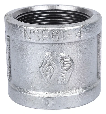 Prosource 21-2G Galvanized Malleable Pipe Coupling, 2 In., Threaded