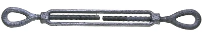 15-3/4x9 Galvanized Eye/eye Turnbuckle, 5200 Lb Capacity, Forged Steel