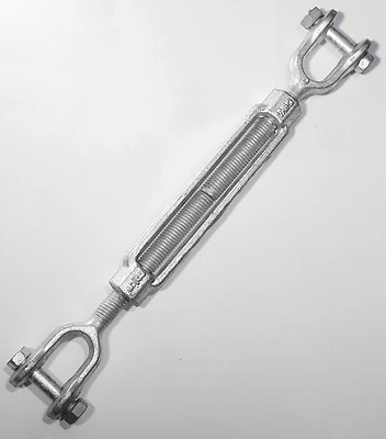 19-3/8x6 Galvanized Jaw Turnbuckle, 1200 Lb Working Load Limit