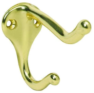 Ives 571a3 3 In. Bright Brass Aluminum Coat/hat Hook 1 Pk