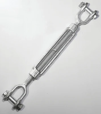 19-5/8x6 Jaw/jaw Turnbuckle, 5/8 Inch X 6 Inch, Galvanized Steel, 3500 Lb Capacity