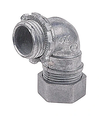 78599118410 0.5 in. EMT 90 deg Compression Type Conduit Connector